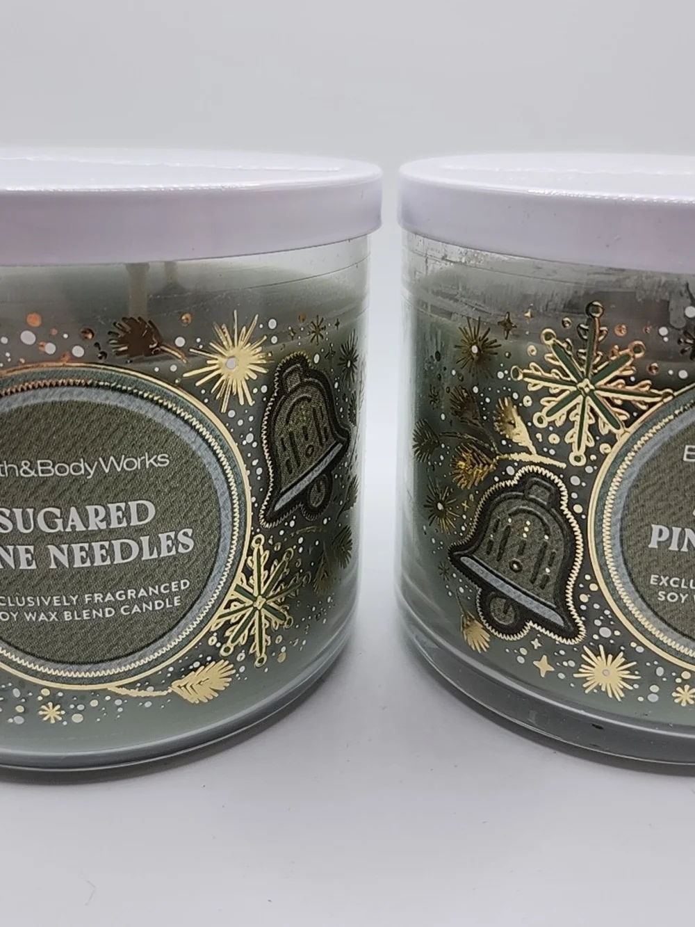Bath & Body Works Sugared Pine Needles Candle - 2 -3 wick candles